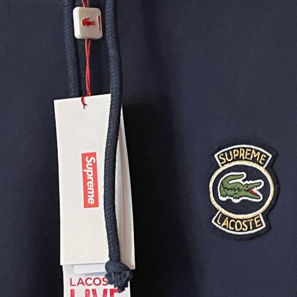 Supreme x Lacoste 2019 pullover hoodie size Large. NWT - Picture 4 of 8